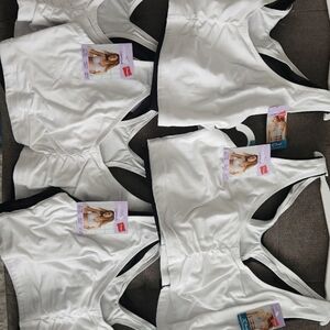 Hanes White Crop Fitted Tank Top 2XL